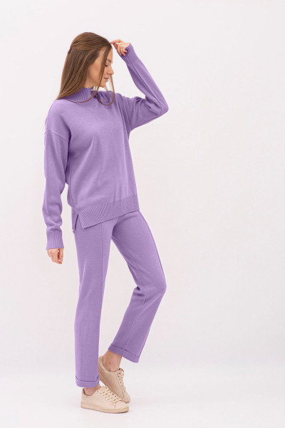 Штанний трикотажний костюм фіолетового кольору 22200202 Штанний трикотажний костюм фіолетового кольору 22200202