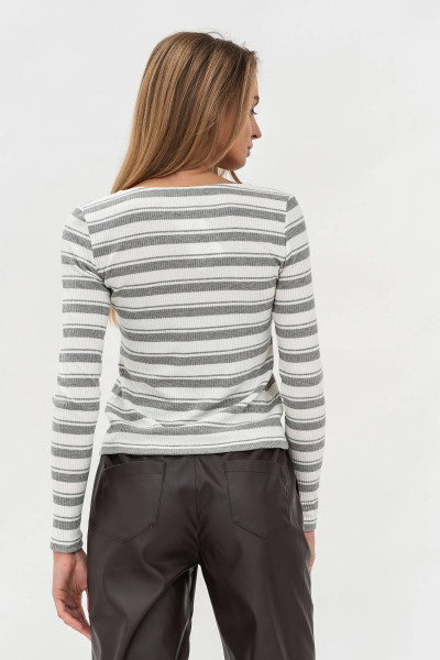 Трикотажна блуза в смужку Клеріс 3