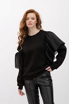 Трикотажний світшот чорного кольору Тамана