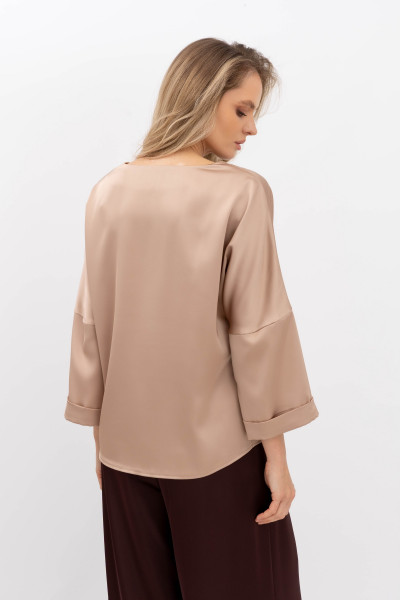 Жіноча шовкова блуза бежевого кольору Нісса 100