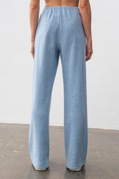 Трикотажні блакитні штани з кишенями Ланея