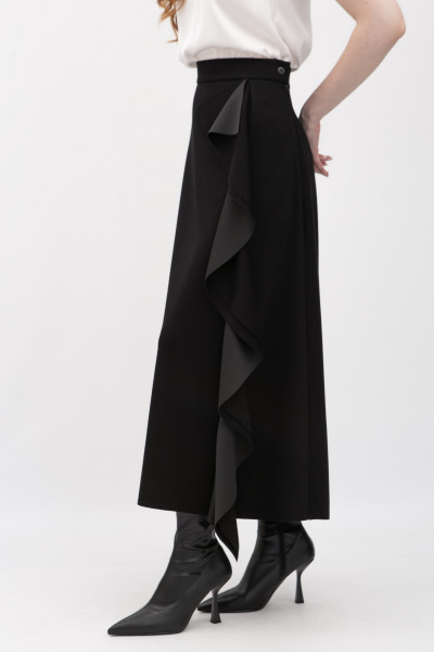 Трикотажна спідниця максі силуету трапеція Рінель 01